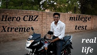 Hero CBZ Xtreme mileage test [upl. by Anaj]