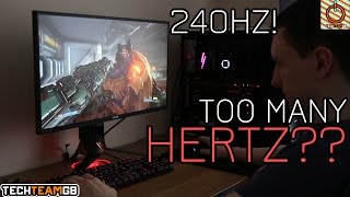 Asus PG258Q Review Is 240Hz the pro gamers dream [upl. by Crispen]