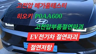 EV전기차 절연저항 측정 고전압메가옴 히오키테스트 [upl. by Yrannav]