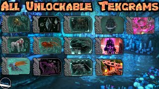 Complete guide to all Unlockable Tekgrams In Ark Survival Evolved Xbox One PS4 PC Updated [upl. by Kcired810]