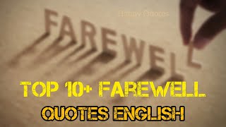 Top 10 Farewell Quotes English lyrics Hindi Voice speech 💬 Farewell Quotes आप मेरे दोस्त रहे हैं [upl. by Macdougall]