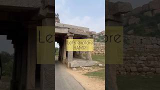 Hampi in a Day youtubeshorts shorts historyofindia [upl. by Casavant]