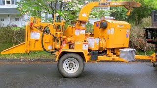 Wood Chipper in Action Bandit Model 90XL [upl. by Mctyre]