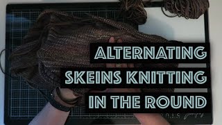 Magic method for alternating skeins in the round [upl. by Jaclyn]