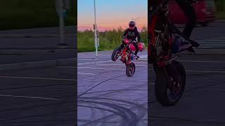 Freestyle 😈♥️ supermoto wheelie [upl. by Wyn971]