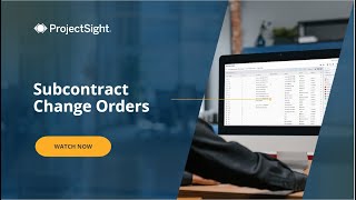 Trimble ProjectSight User Training Video Subcontract Change Orders [upl. by Krutz]