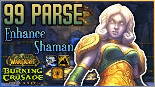 TBC Classic Enhancement Shaman  99 Parse on Maiden [upl. by Liggitt870]