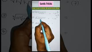 quotSurds Simplified Top Tricks in 60 Secondsquot surdsampindices shorts [upl. by Robet520]