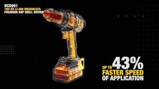 DeWalt DCD996P2GB 18V XR Brushless 3 Speed Combi Drill with 2x 5Ah LiIon Batteries [upl. by Ellebanna]