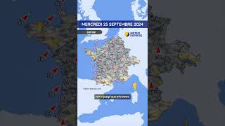 Météo du Mercredi 25 au Vendredi 27 Septembre 2024 [upl. by Zerlina543]