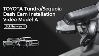 Toyota TundraSequoia Mangoal dash cam Installation Video model A [upl. by Hillhouse]