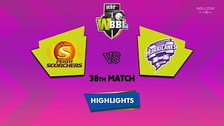 Highlights 38th Match Perth Scorchers Women vs Hobart Hurricanes Women  38th Match PRSW VS HBHW [upl. by Sisi]