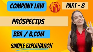 Company Law  Prospectus Meaning And Features  BBA  BCOM  As Per NEP  Part  8  bbabcom [upl. by Peisch]