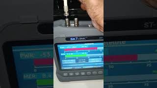 Satlink ST6986 tuner sensitivity with active coax antenna [upl. by Ahsikan]