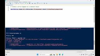 Create a drive mapped to a network share with PowerShell [upl. by Agnella]