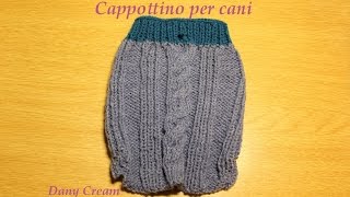 Cappottino per cani lavorato ai ferri  Parte 2 di 2 [upl. by Adnilreb]