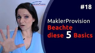 18  MaklerProvision  die 5 wichtigsten Basics [upl. by Photima503]