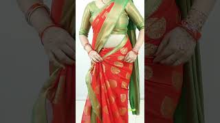 Perfect pleats saree draping tutorial for beginners  Sari draping tips amp tricks  Saree draping [upl. by Alad917]