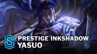 Prestige Inkshadow Yasuo Skin Spotlight  League of Legends [upl. by Aihseuqal]