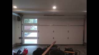 Insulated Garage Door with 8500W sidemount opener [upl. by Marjy]