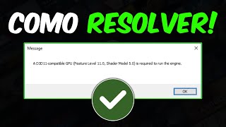 Como Resolver o Erro D3D11 Compatible GPU em 2024  ERRO D3D11 COMPATIBLE GPU [upl. by Schalles444]