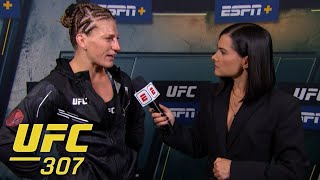 Kayla Harrison says she let her team down with her performance at UFC 307  ESPN MMA [upl. by Vtehsta393]