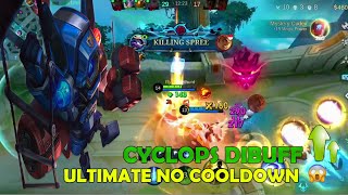 CYCLOPS DIBUFF ULTINYA NO CD  NEW EMBLEM AND BUILD CYCLOPS S34  MOBILE LEGENDS BANG BANG [upl. by Avika]