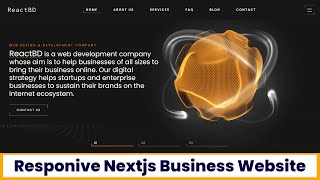 Creating Responsive Nextjs Business Website [upl. by Vasili]