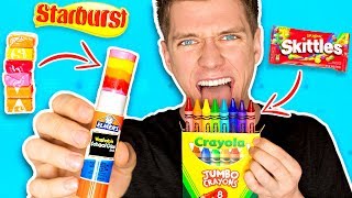 DIY Edible School Supplies FUNNY PRANKS Back To School Learn How To Prank using Candy amp Food [upl. by Madoc]