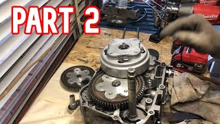 How To Rebuild Pitbike EngineSwap Crankshafts Part 2 [upl. by Aekim]