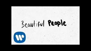 Ed Sheeran  Beautiful People feat Khalid Official Lyric Video [upl. by Ecinreb]