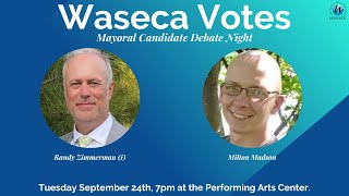 Waseca Mayoral Debate 2024 [upl. by Buatti926]