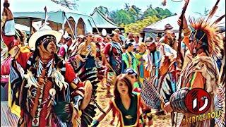 Traditional First Nations Pow Wow Drum Music Ceremony and Full Regalia [upl. by Ahseinek]