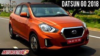 Datsun Go 2018 Review  Tiago competition  Hindi  MotorOctane [upl. by Arraik618]