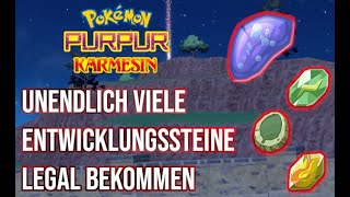 Pokemon Karmesin und Purpur  Unendlich viele Entwicklungssteine bekommen Guide Deutsch [upl. by Carrie]