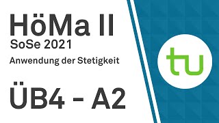 Anwendung der Stetigkeit  TU Dortmund Höhere Mathematik II BCIBWMLW [upl. by Aranahs]