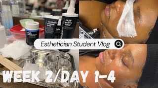 Esthetician School Student Vlog 2024 Week 2Days14 Ogle School TouchedByTyHairCo [upl. by Neelrad574]