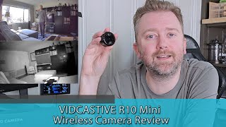 SMALL INDOOR CAMERA  Vidcastive R10 Mini Wireless Security Camera Review [upl. by Jerrol]