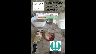 how to make phenol and acetylsalicylic acid from aspirin [upl. by Ivonne225]