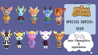 animal crossing new horizons species series deer [upl. by Skrap]