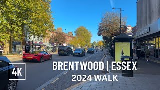 Brentwood Town Walk  Essex  2024 [upl. by Neyr]