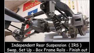 Independant Rear Suspension IRS C4 Corvette Swap  Box Frame Rails  LS Powered Resto Project [upl. by Reahard738]