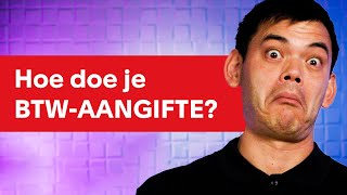 HOE doe je BTWAANGIFTE  Cursus Boekhouden voor Beginners [upl. by Ellicec]