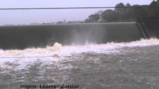 Barragem do Salto do Rio Caveiras Transbordando  Chuvas de Agosto  LagesSC [upl. by Eigger821]