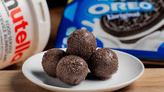 3Ingredient Nutella Truffles  Dished Shorts [upl. by Berman966]