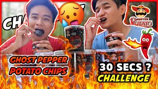 Ghost Pepper Potato Chip In 30 secs Ghost Pepper45g Challenge  Food Challenge [upl. by Atinaw]