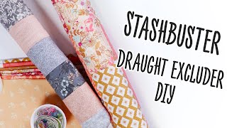 How To Make A Draught Excluder DIY Sewing Project Using Your Stash [upl. by Montanez]