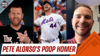 Pete Alonso quotI mistimed my pregame coffeequot  Foul Territory [upl. by Haletky]