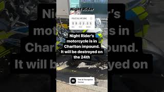 ￼Night Rider 🥷🏿 vs Police 🚨 they are planning on crushing Night Riders motorbike 🏍️ ￼OMG 😳 [upl. by Hanavas]