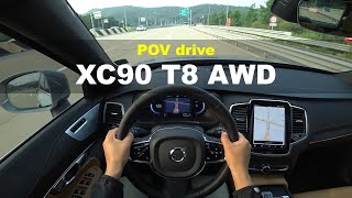 2024 Volvo XC90 T8 Recharge AWD POV drive [upl. by Ailedua]